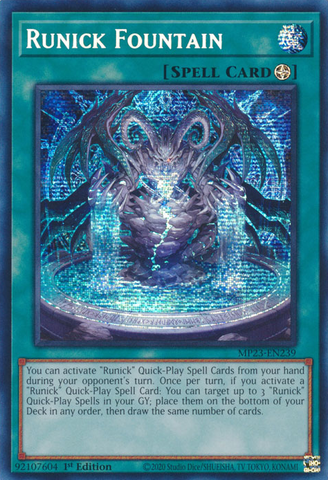 Runick Fountain [MP23-EN239] Prismatic Secret Rare - Yu-Gi-Oh! - Card Brawlers | Quebec | Canada |