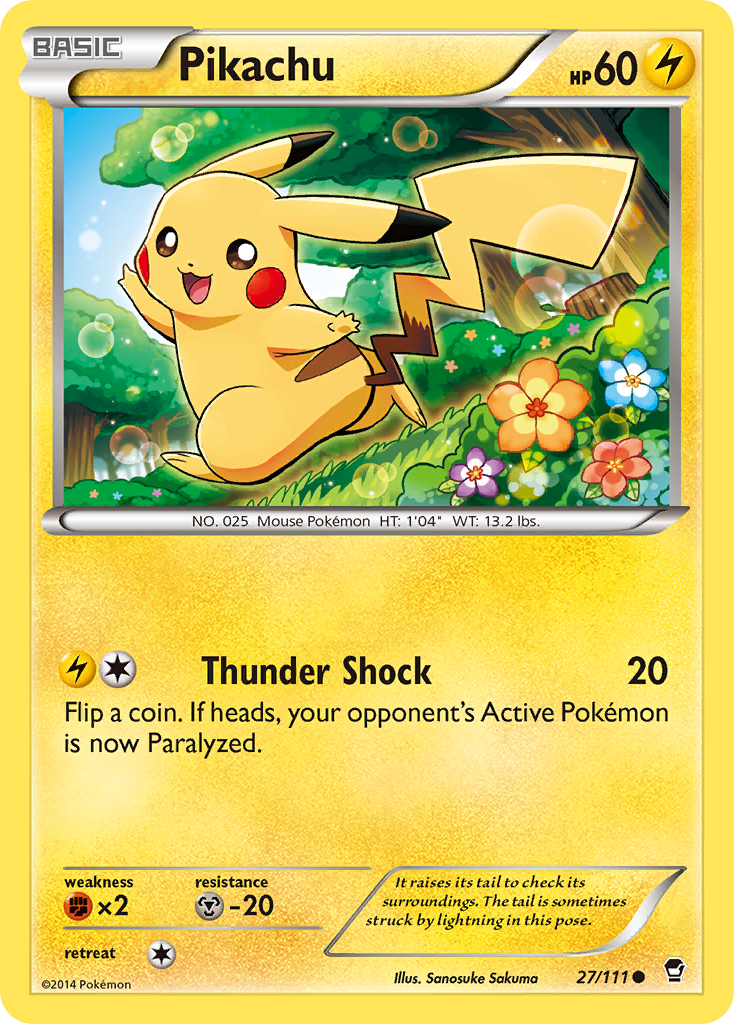 Pikachu (27/111) [XY: Furious Fists] - Pokémon - Card Brawlers | Quebec | Canada |