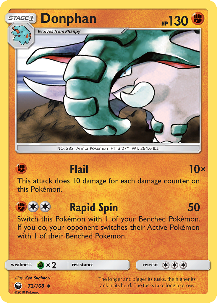 Donphan (73/168) [Sun & Moon: Celestial Storm] - Pokémon - Card Brawlers | Quebec | Canada |