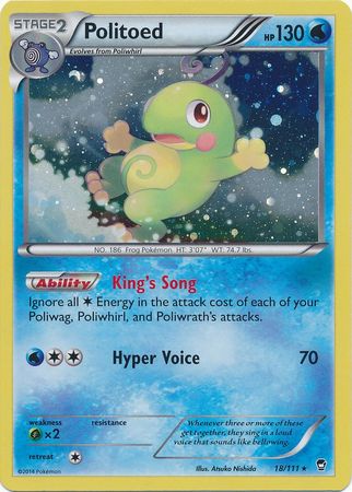 Politoed (18/111) (Cosmos Holo) [XY: Furious Fists] - Pokémon - Card Brawlers | Quebec | Canada |