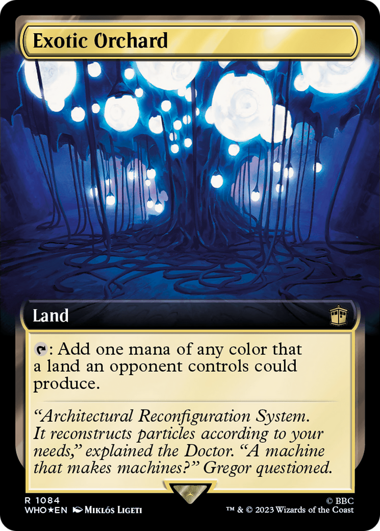 Exotic Orchard (Extended Art) (Surge Foil) [Doctor Who] - Magic: The Gathering - Card Brawlers | Quebec | Canada |