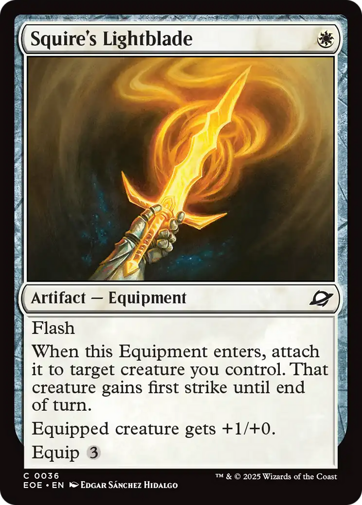 Squire's Lightblade [Edge of Eternities] - Magic: The Gathering - Card Brawlers | Quebec | Canada |