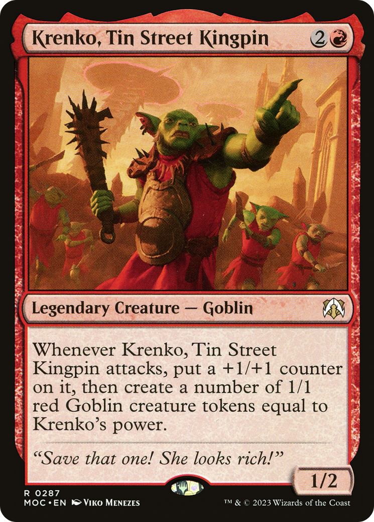 Krenko, Tin Street Kingpin [March of the Machine Commander] - Magic: The Gathering - Card Brawlers | Quebec | Canada |
