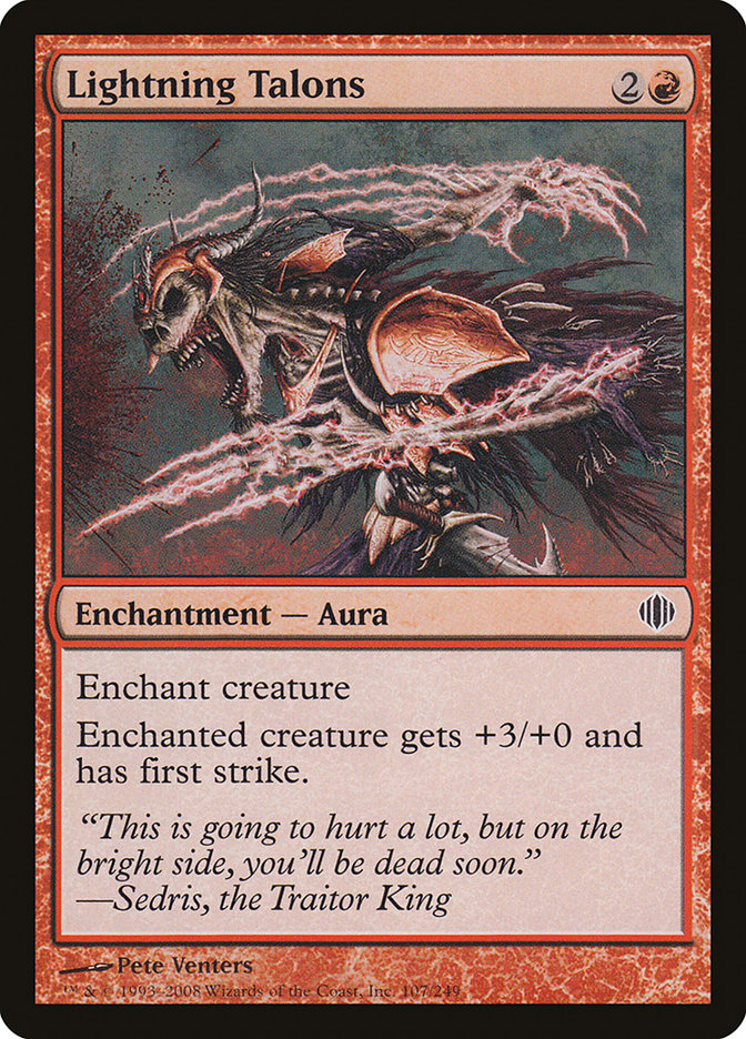 Lightning Talons [Shards of Alara] - Magic: The Gathering - Card Brawlers | Quebec | Canada |