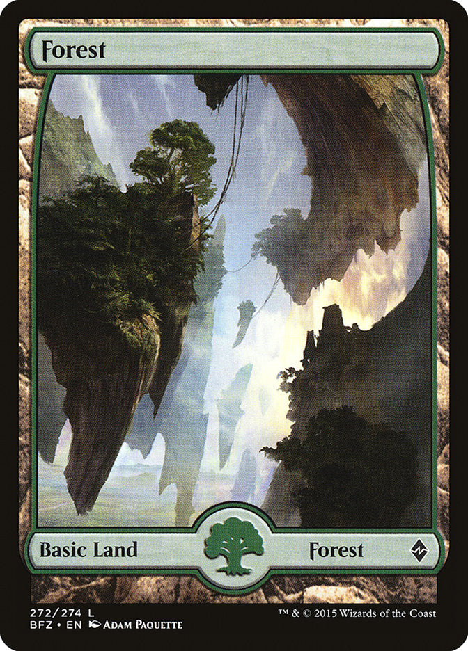 Forest (272) (Full Art) [Battle for Zendikar] - Magic: The Gathering - Card Brawlers | Quebec | Canada |
