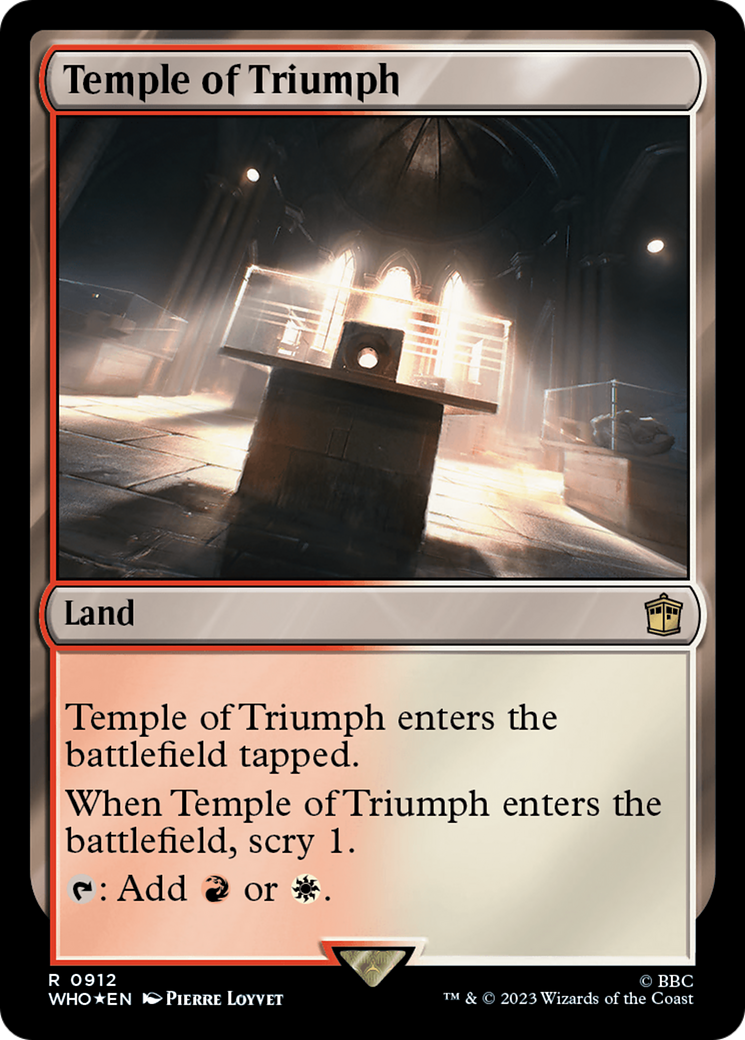 Temple of Triumph (Surge Foil) [Doctor Who] - Magic: The Gathering - Card Brawlers | Quebec | Canada |