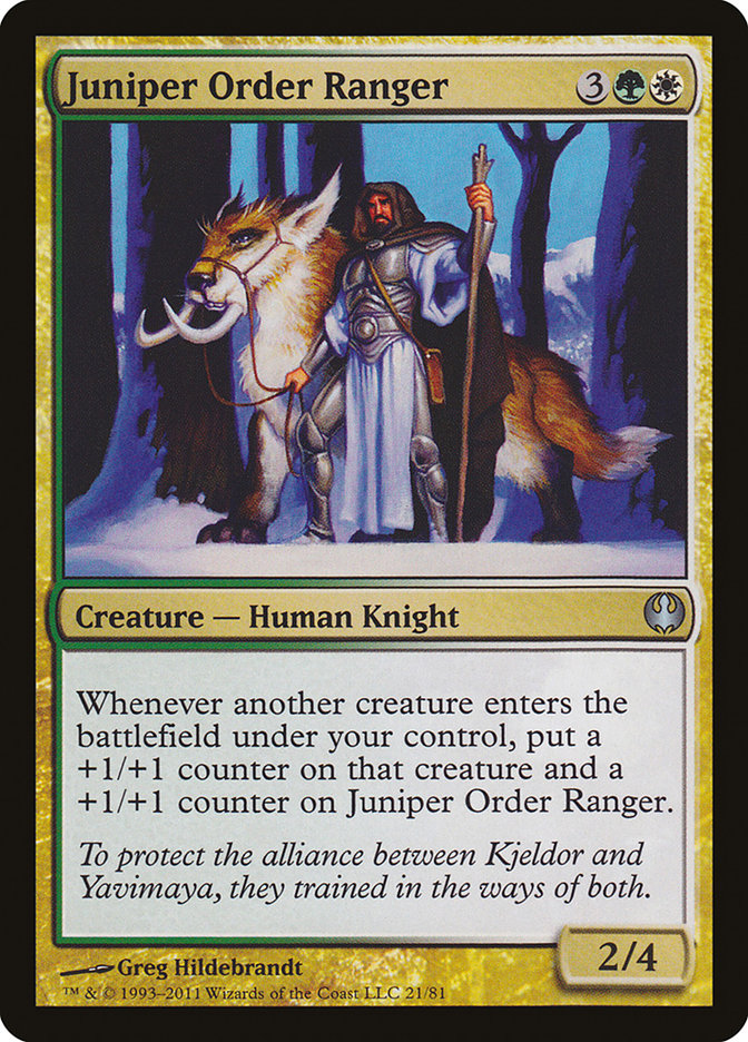 Juniper Order Ranger [Duel Decks: Knights vs. Dragons] - Magic: The Gathering - Card Brawlers | Quebec | Canada |