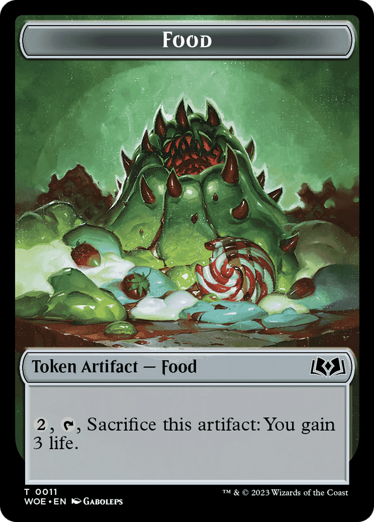 Elemental // Food (0011) Double-Sided Token [Wilds of Eldraine Tokens] - Magic: The Gathering - Card Brawlers | Quebec | Canada |
