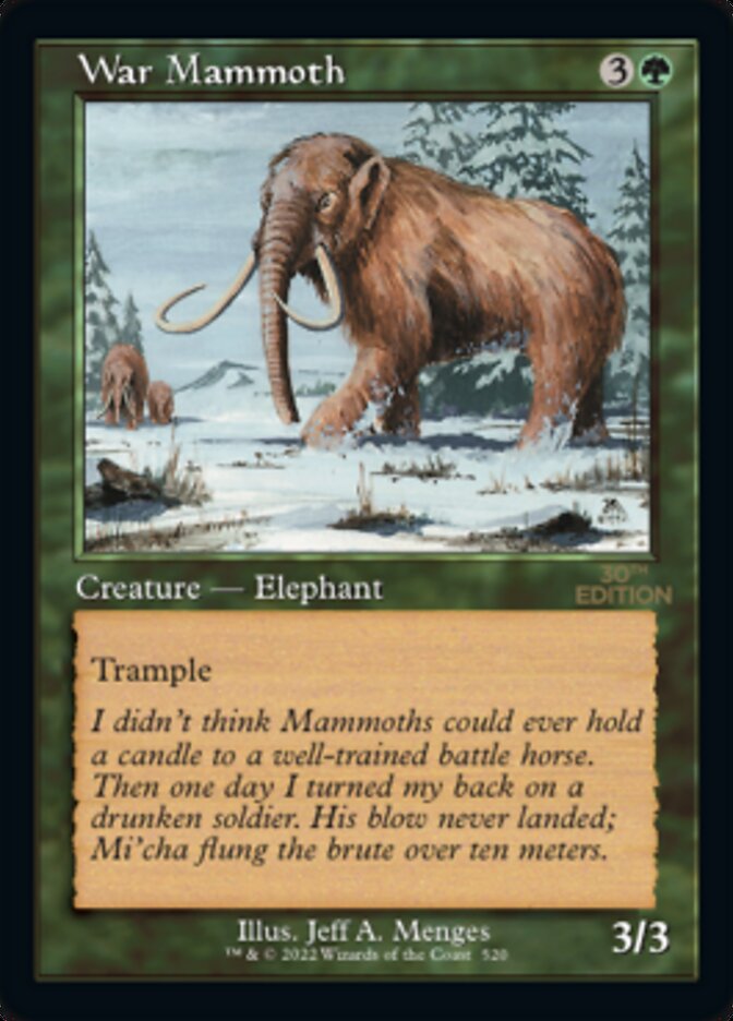 War Mammoth (Retro) [30th Anniversary Edition] - Magic: The Gathering - Card Brawlers | Quebec | Canada |