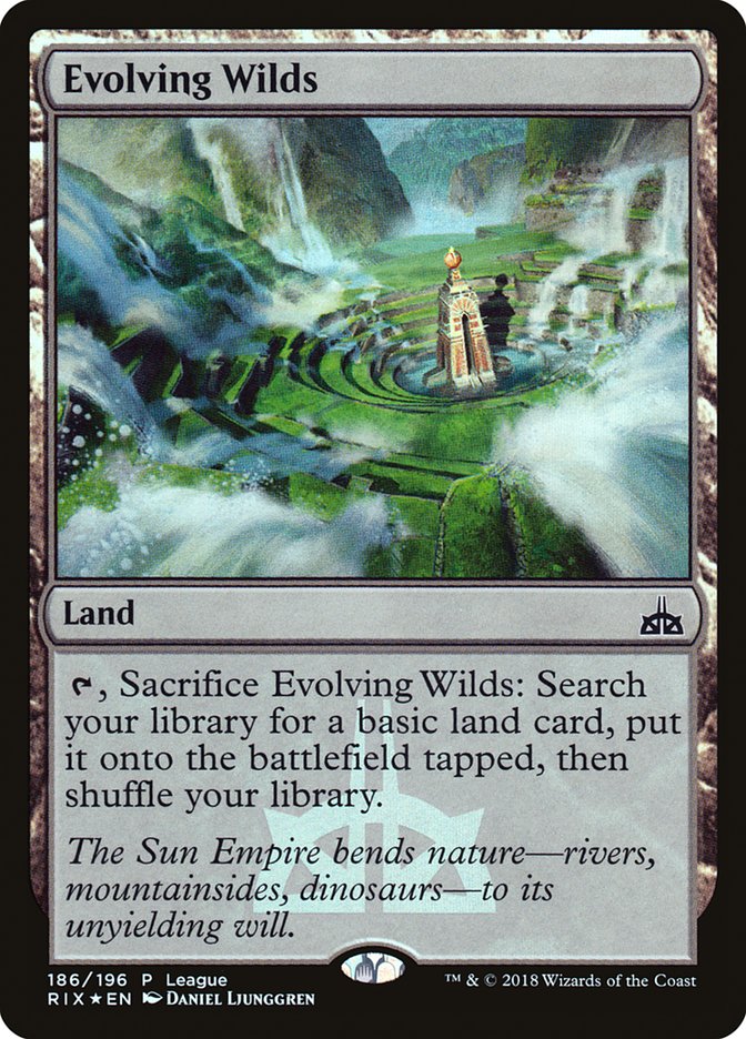 Evolving Wilds (League) [Rivals of Ixalan Promos] - Magic: The Gathering - Card Brawlers | Quebec | Canada |
