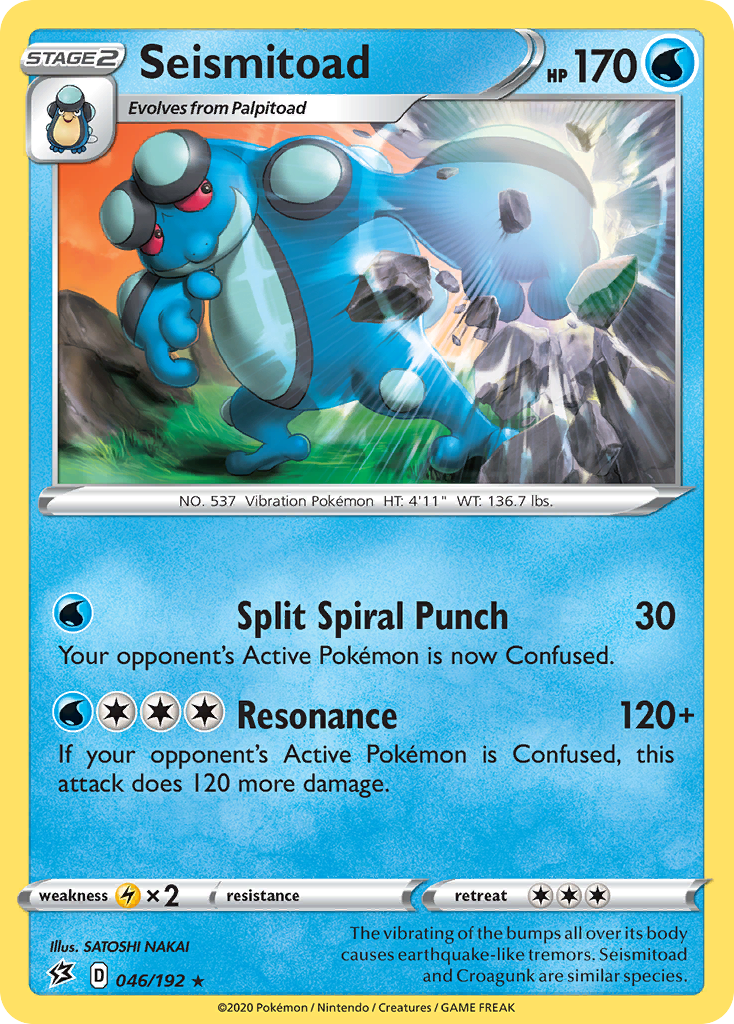 Seismitoad (046/192) [Sword & Shield: Rebel Clash] - Pokémon - Card Brawlers | Quebec | Canada |