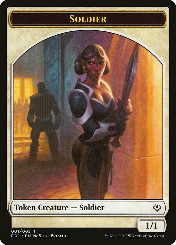 Spirit // Soldier Double-Sided Token [Archenemy: Nicol Bolas Tokens] - Magic: The Gathering - Card Brawlers | Quebec | Canada |