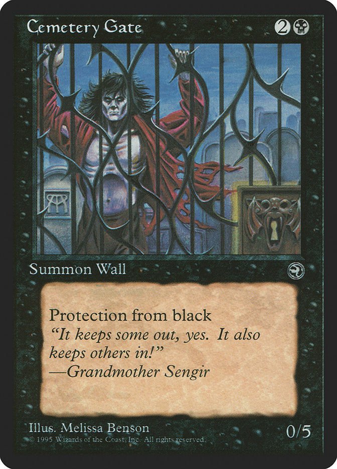 Cemetery Gate (Grandmother Sengir Flavor Text) [Homelands] - Magic: The Gathering - Card Brawlers | Quebec | Canada |