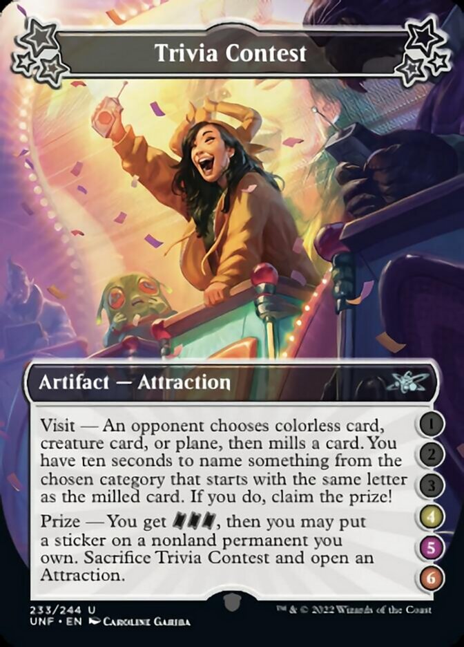 Trivia Contest (4-5-6) [Unfinity] - Magic: The Gathering - Card Brawlers | Quebec | Canada |
