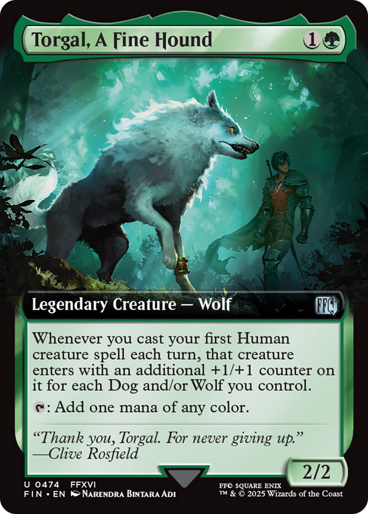 Torgal, A Fine Hound (Extended Art) [FINAL FANTASY] - Magic: The Gathering - Card Brawlers | Quebec | Canada |
