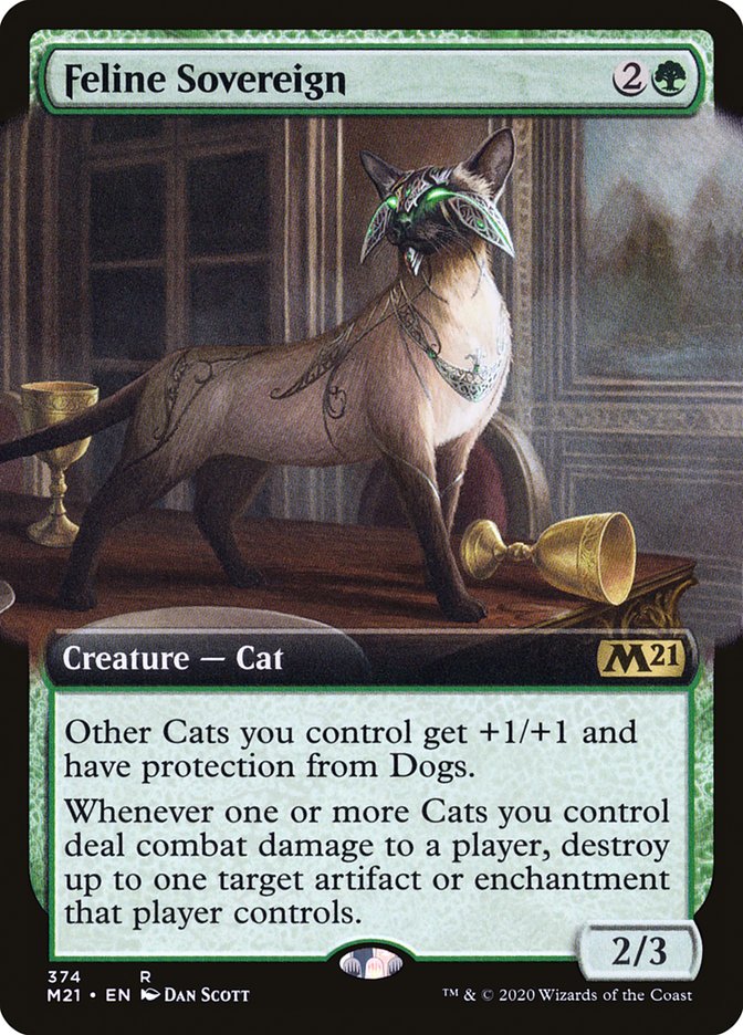 Feline Sovereign (Extended Art) [Core Set 2021] - Magic: The Gathering - Card Brawlers | Quebec | Canada |