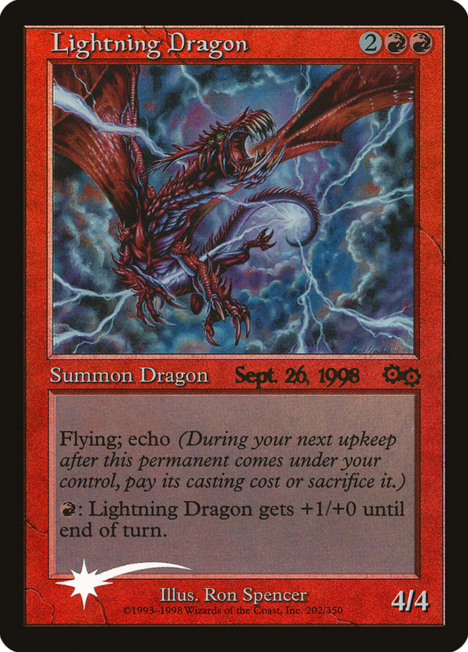 Lightning Dragon [Urza's Saga Promos] - Magic: The Gathering - Card Brawlers | Quebec | Canada |