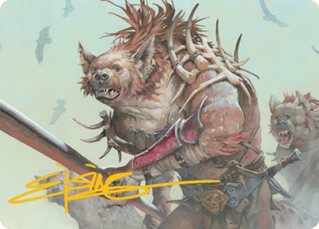 Gnoll Art Card (Gold-Stamped Signature) [Dungeons & Dragons: Adventures in the Forgotten Realms Art Series] - Magic: The Gathering - Card Brawlers | Quebec | Canada |
