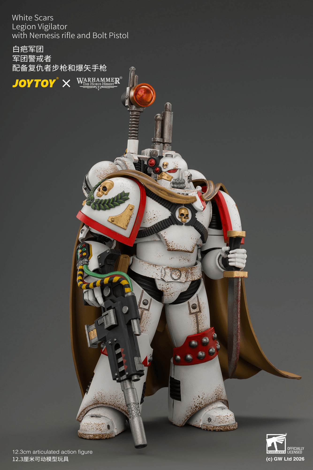 Joytoy - Warhammer 40k - White Scars Legion - Vigilator with Nemesis rifle and Bolt Pistol - (PREORDER) October 30, 2026