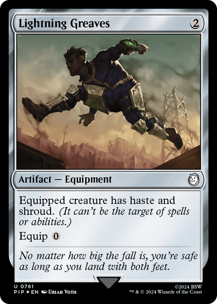 Lightning Greaves (Surge Foil) [Fallout] - Magic: The Gathering - Card Brawlers | Quebec | Canada |