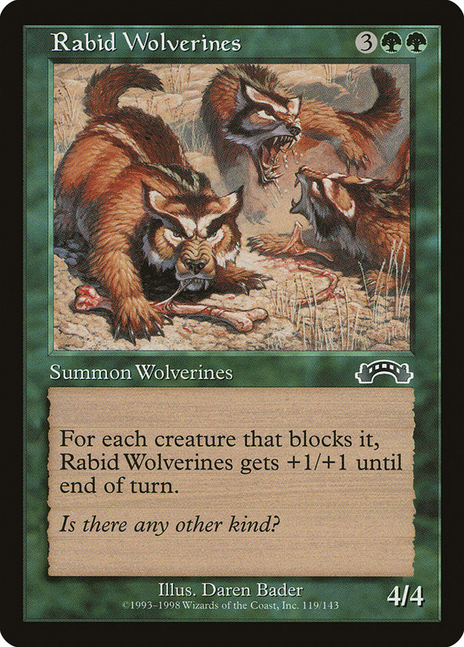 Rabid Wolverines [Exodus] - Magic: The Gathering - Card Brawlers | Quebec | Canada |