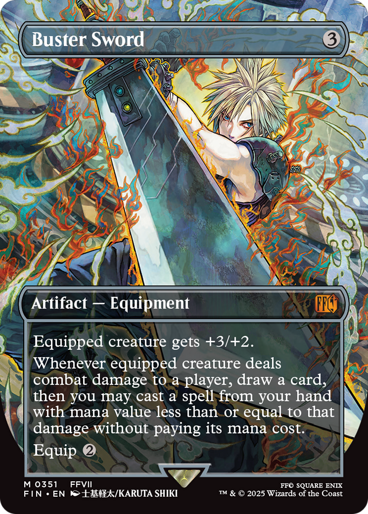 Buster Sword (Borderless) [FINAL FANTASY] - Magic: The Gathering - Card Brawlers | Quebec | Canada |