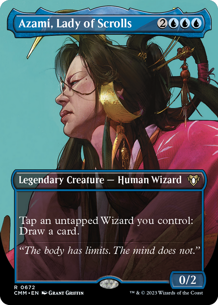 Azami, Lady of Scrolls (Borderless Profile) [Commander Masters] - Magic: The Gathering - Card Brawlers | Quebec | Canada |