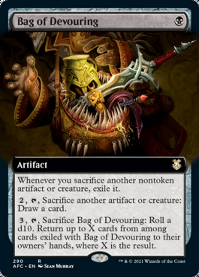 Bag of Devouring (Extended Art) [Dungeons & Dragons: Adventures in the Forgotten Realms Commander] - Magic: The Gathering - Card Brawlers | Quebec | Canada |