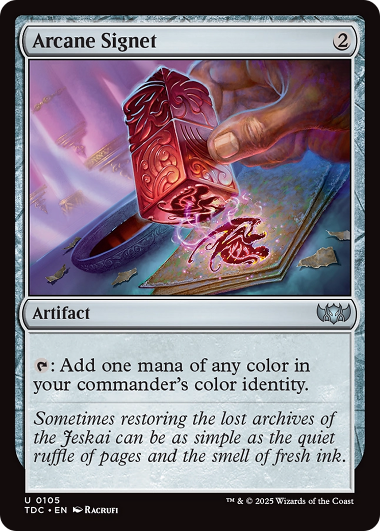 Arcane Signet [Tarkir: Dragonstorm Commander] - Magic: The Gathering - Card Brawlers | Quebec | Canada |