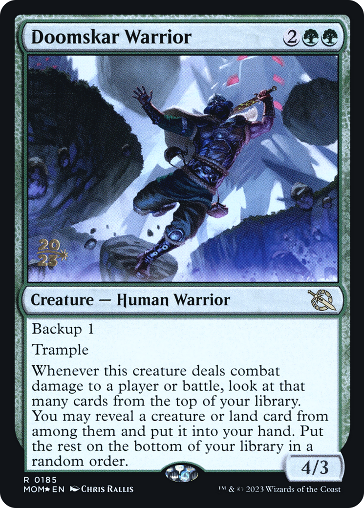 Doomskar Warrior [March of the Machine Prerelease Promos] - Magic: The Gathering - Card Brawlers | Quebec | Canada |