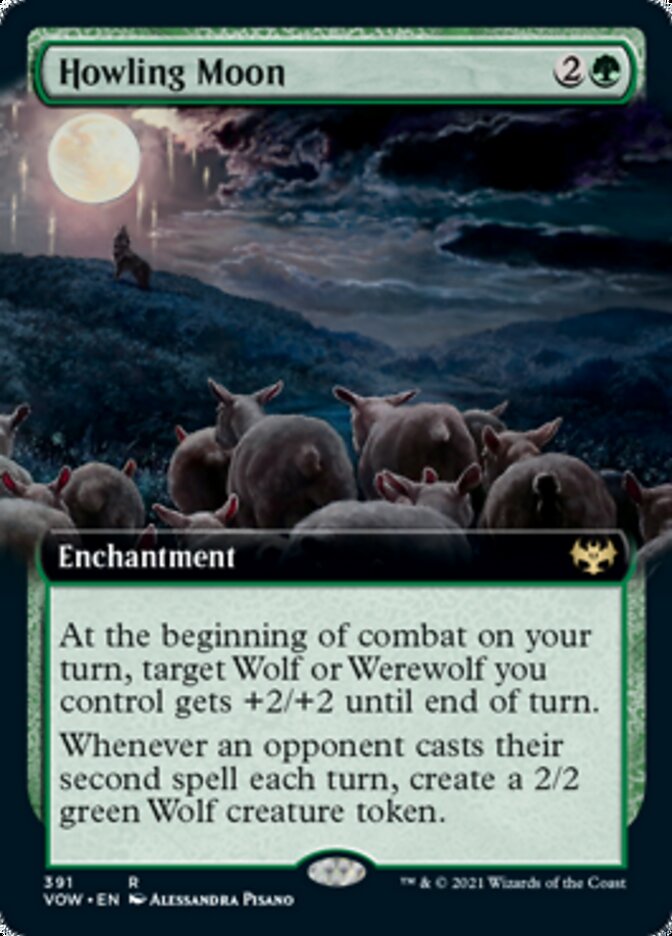 Howling Moon (Extended Art) [Innistrad: Crimson Vow] - Magic: The Gathering - Card Brawlers | Quebec | Canada |