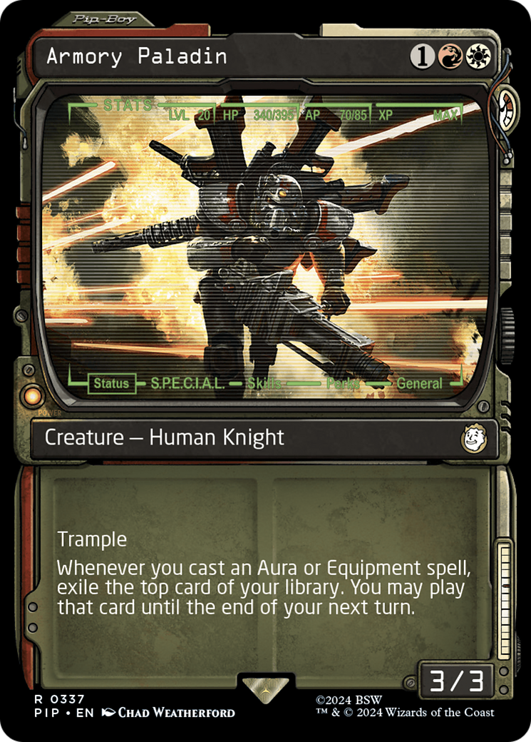 Armory Paladin (Showcase) [Fallout] - Magic: The Gathering - Card Brawlers | Quebec | Canada |