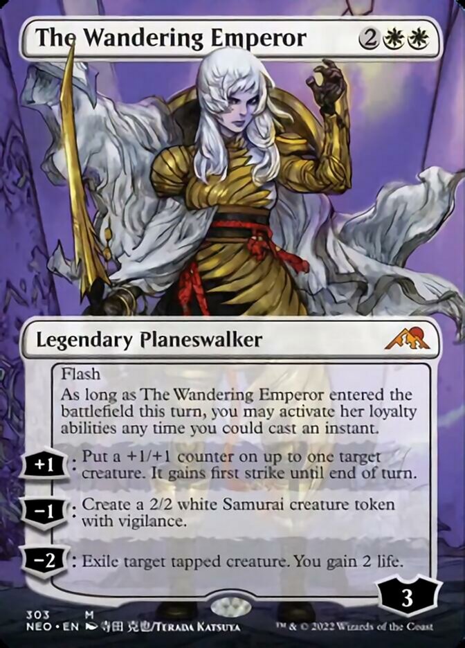 The Wandering Emperor (Borderless) [Kamigawa: Neon Dynasty] - Magic: The Gathering - Card Brawlers | Quebec | Canada |
