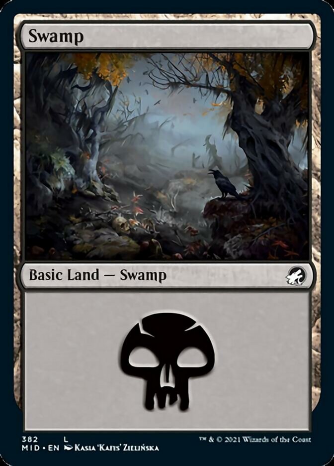 Swamp (382) [Innistrad: Midnight Hunt] - Magic: The Gathering - Card Brawlers | Quebec | Canada |