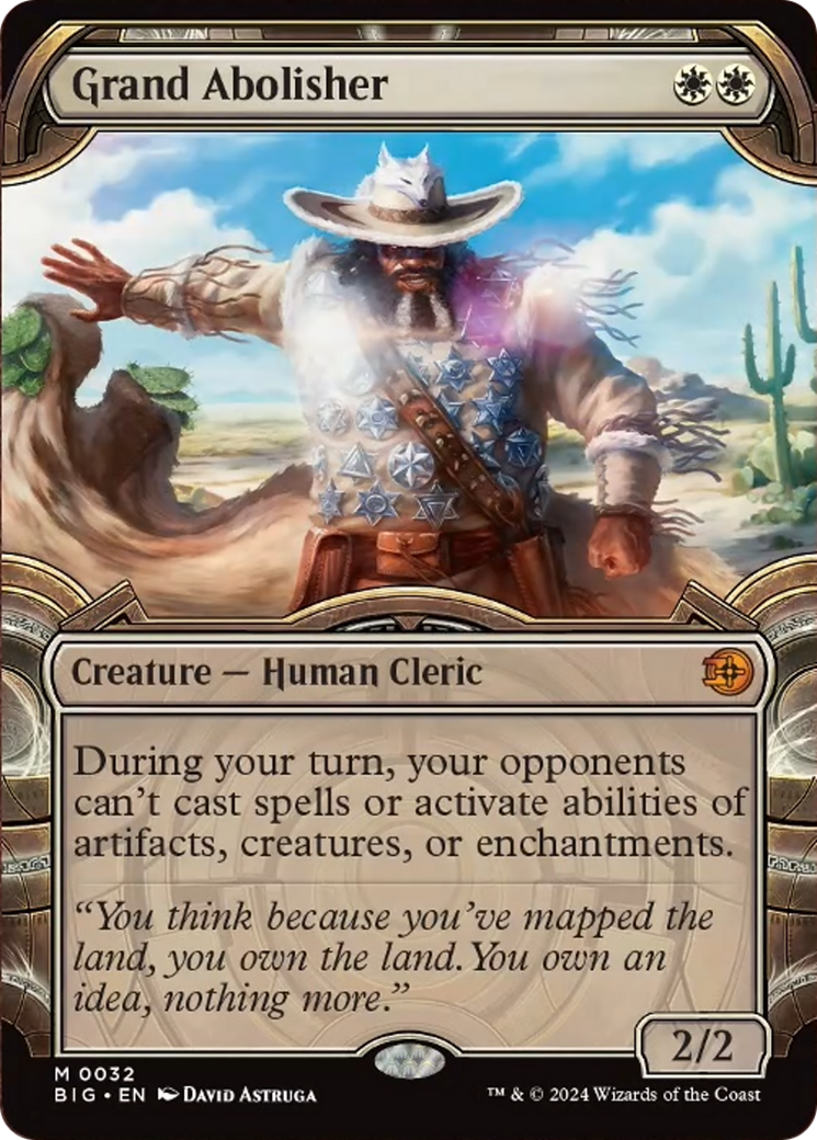Grand Abolisher (Showcase) [Outlaws of Thunder Junction: The Big Score] - Magic: The Gathering - Card Brawlers | Quebec | Canada |