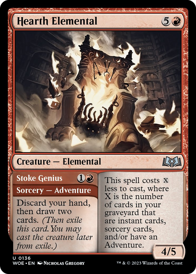 Hearth Elemental // Stoke Genius [Wilds of Eldraine] - Magic: The Gathering - Card Brawlers | Quebec | Canada |