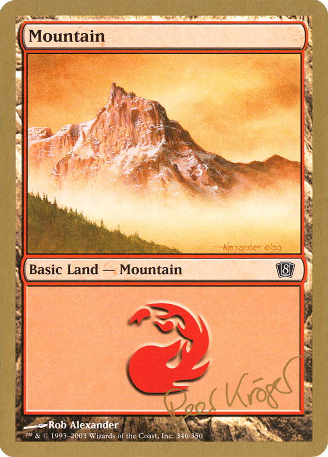 Mountain (pk346) (Peer Kroger) [World Championship Decks 2003] - Magic: The Gathering - Card Brawlers | Quebec | Canada |