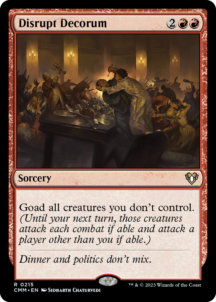 Disrupt Decorum [Commander Masters] - Magic: The Gathering - Card Brawlers | Quebec | Canada |
