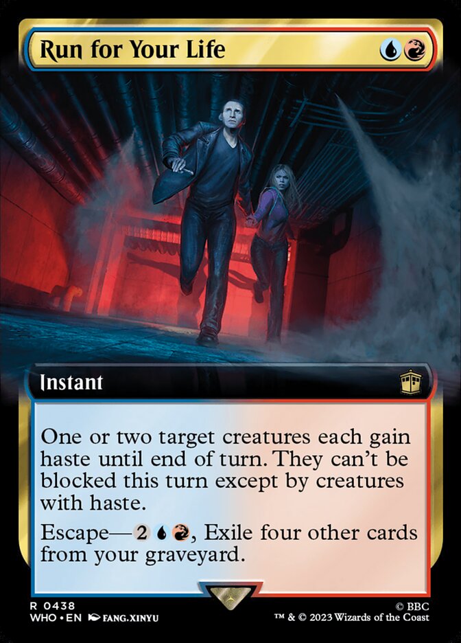 Run for Your Life (Extended Art) [Doctor Who] - Magic: The Gathering - Card Brawlers | Quebec | Canada |