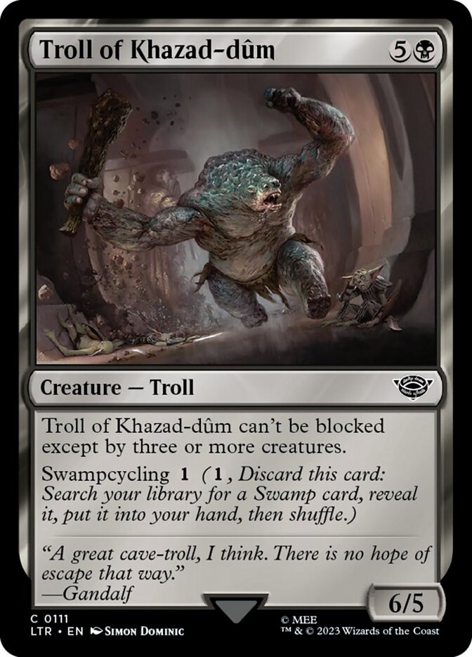 Troll of Khazad-dum [The Lord of the Rings: Tales of Middle-Earth] - Magic: The Gathering - Card Brawlers | Quebec | Canada |