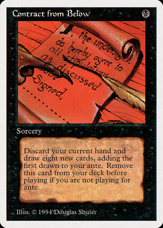 Contract from Below [Summer Magic / Edgar] - Magic: The Gathering - Card Brawlers | Quebec | Canada |