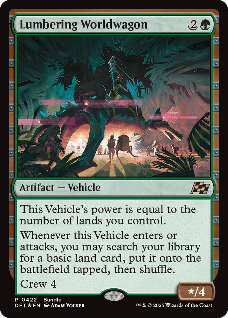 Lumbering Worldwagon (Bundle) [Aetherdrift Promos] - Magic: The Gathering - Card Brawlers | Quebec | Canada |