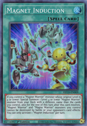 Magnet Induction (Super Rare) [KICO-EN009] Super Rare - Yu-Gi-Oh! - Card Brawlers | Quebec | Canada |