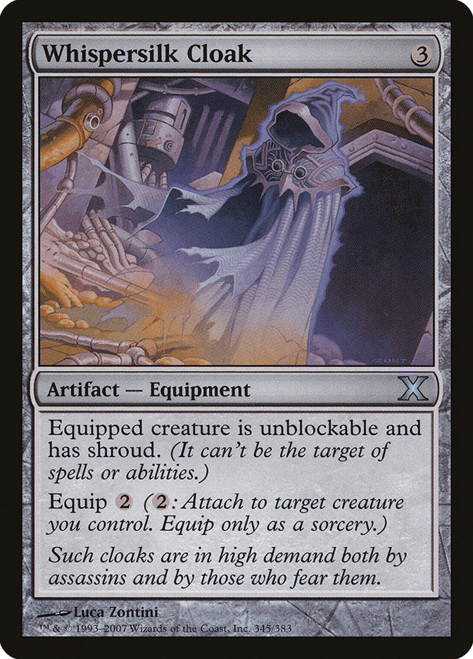 Whispersilk Cloak [Tenth Edition] - Magic: The Gathering - Card Brawlers | Quebec | Canada |