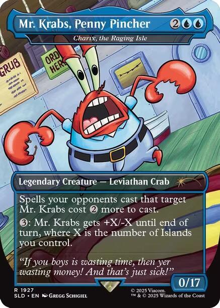 Mr. Krabs, Penny Pincher - Charix, the Raging Isle [Secret Lair Drop Series] - Magic: The Gathering - Card Brawlers | Quebec | Canada |