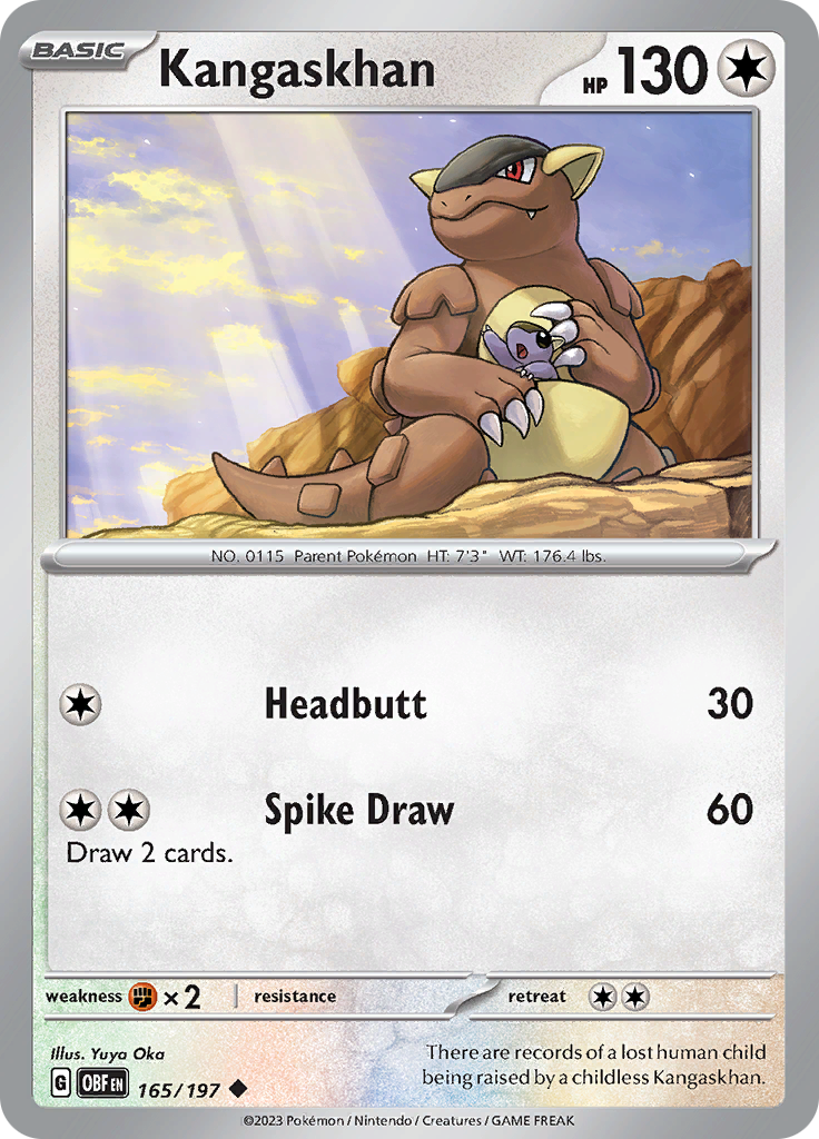 Kangaskhan (165/197) [Scarlet & Violet: Obsidian Flames] - Pokémon - Card Brawlers | Quebec | Canada |