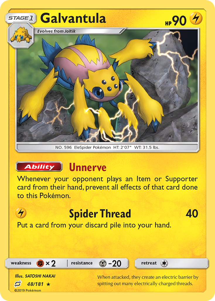 Galvantula (48/181) [Sun & Moon: Team Up] - Pokémon - Card Brawlers | Quebec | Canada |