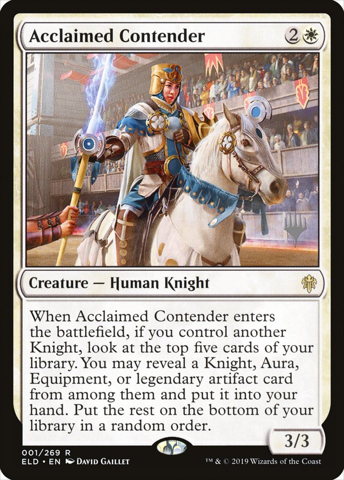 Acclaimed Contender (Promo Pack) [Throne of Eldraine Promos] - Magic: The Gathering - Card Brawlers | Quebec | Canada |