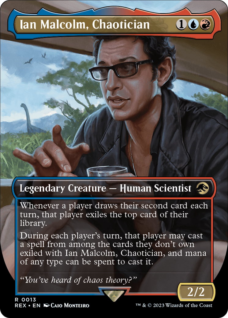 Ian Malcolm, Chaotician (Borderless) [Jurassic World Collection] - Magic: The Gathering - Card Brawlers | Quebec | Canada |