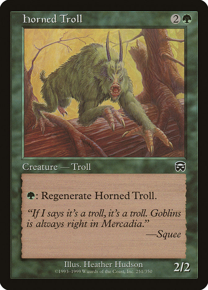 Horned Troll [Mercadian Masques] - Magic: The Gathering - Card Brawlers | Quebec | Canada |